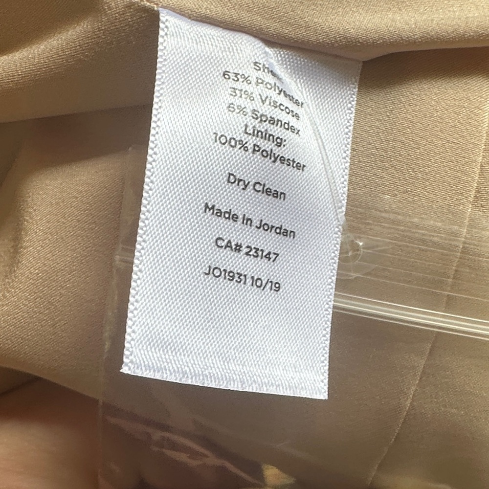NWT Talbots- Elegant Tan Double-Breasted Women's Blazer - Size 20W - Picture 14 of 16
